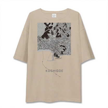 【腰越（神奈川県）】地図柄ビッグシルエットTシャツ