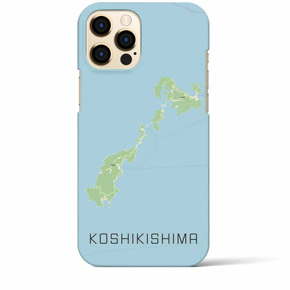【甑島（鹿児島県）】地図柄iPhoneケース（バックカバータイプ）