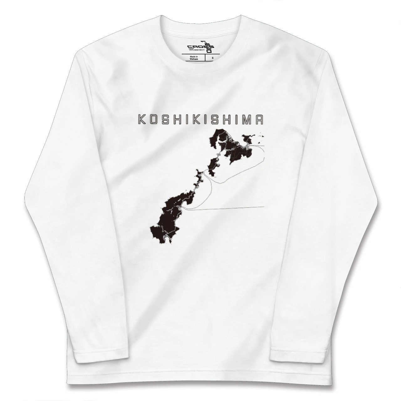 【甑島（鹿児島県）】地図柄ロングスリーブTシャツ