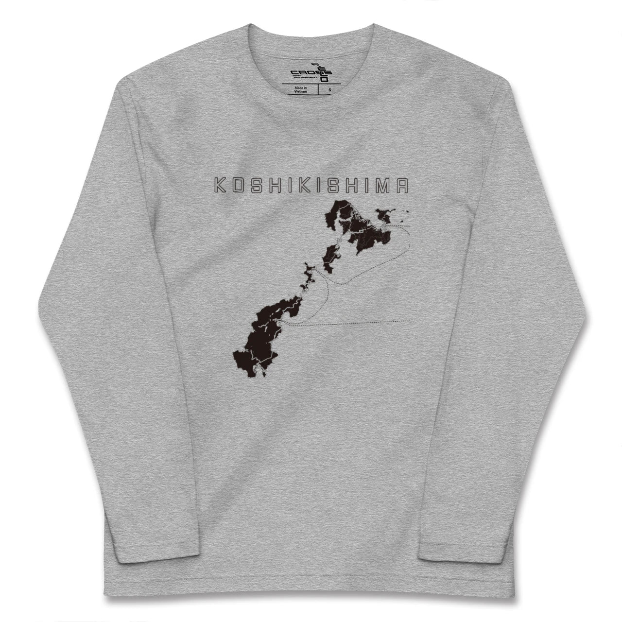 【甑島（鹿児島県）】地図柄ロングスリーブTシャツ