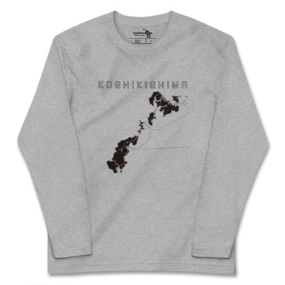 【甑島（鹿児島県）】地図柄ロングスリーブTシャツ