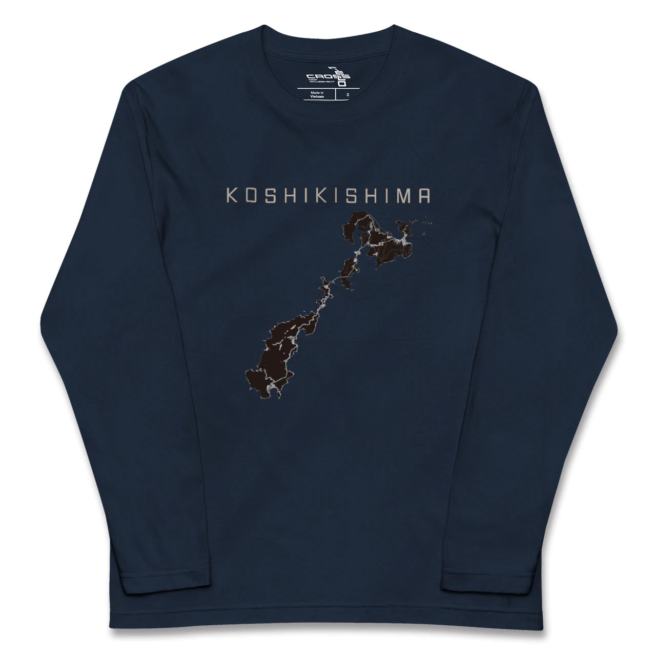 【甑島（鹿児島県）】地図柄ロングスリーブTシャツ
