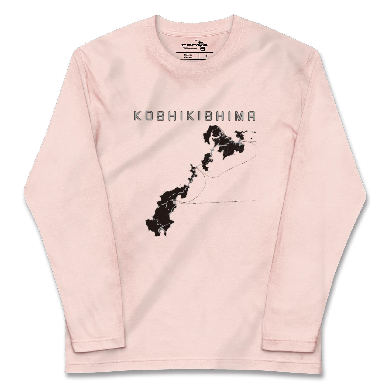 【甑島（鹿児島県）】地図柄ロングスリーブTシャツ