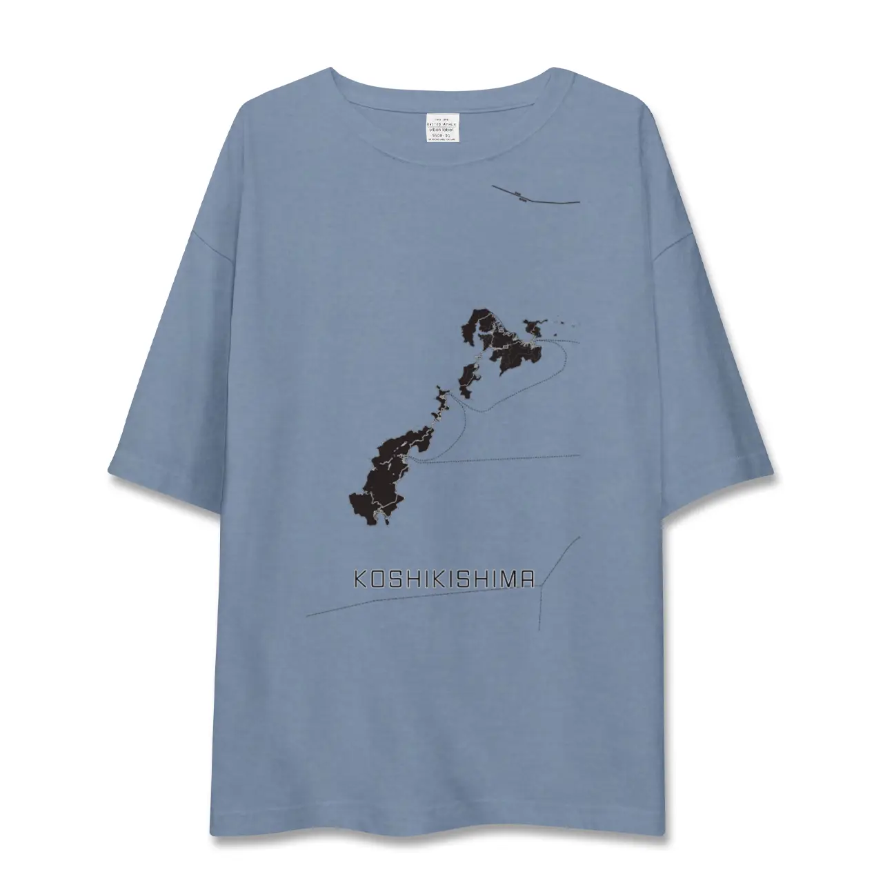 【甑島（鹿児島県）】地図柄ビッグシルエットTシャツ