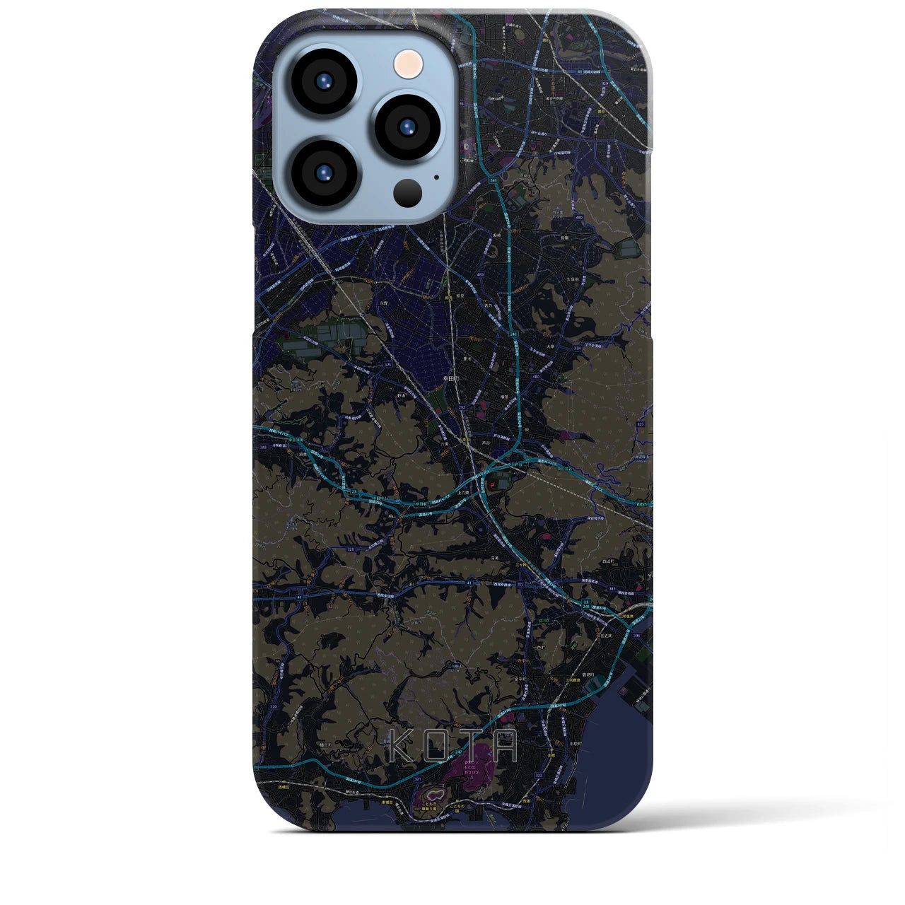 【幸田（愛知県）】地図柄iPhoneケース（バックカバータイプ）