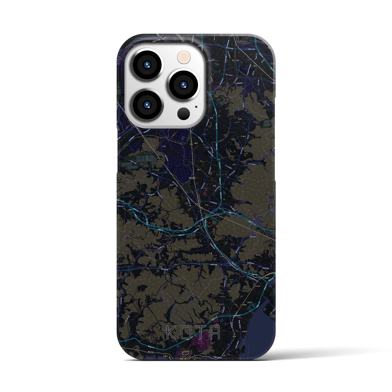 【幸田（愛知県）】地図柄iPhoneケース（バックカバータイプ）