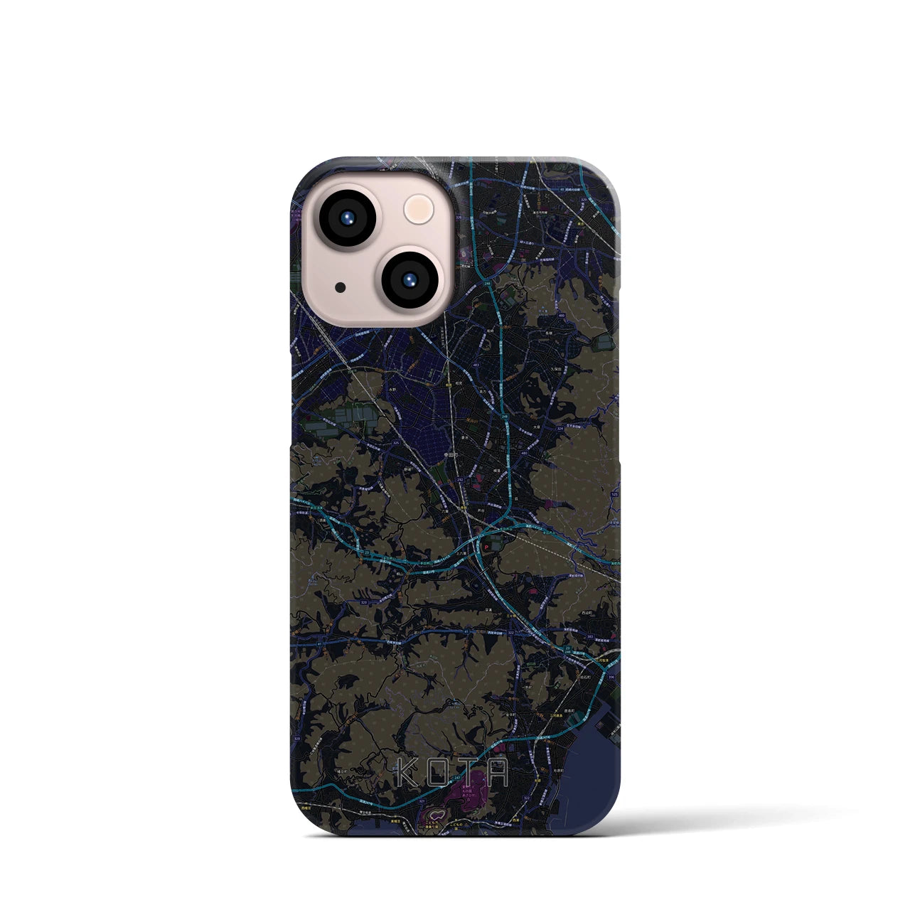 【幸田（愛知県）】地図柄iPhoneケース（バックカバータイプ）