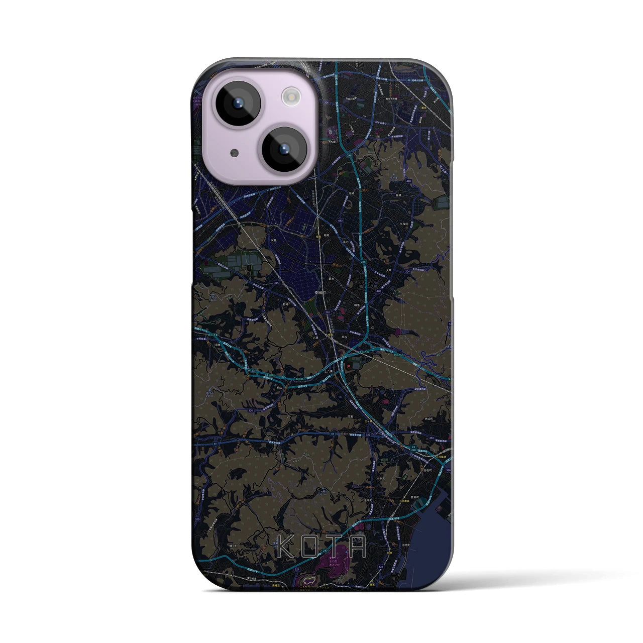 【幸田（愛知県）】地図柄iPhoneケース（バックカバータイプ）