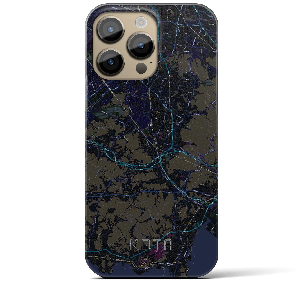 【幸田（愛知県）】地図柄iPhoneケース（バックカバータイプ）