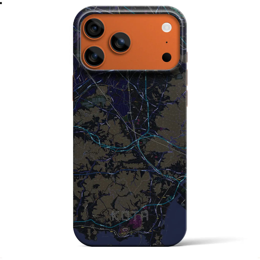【幸田（愛知県）】地図柄iPhoneケース（バックカバータイプ）