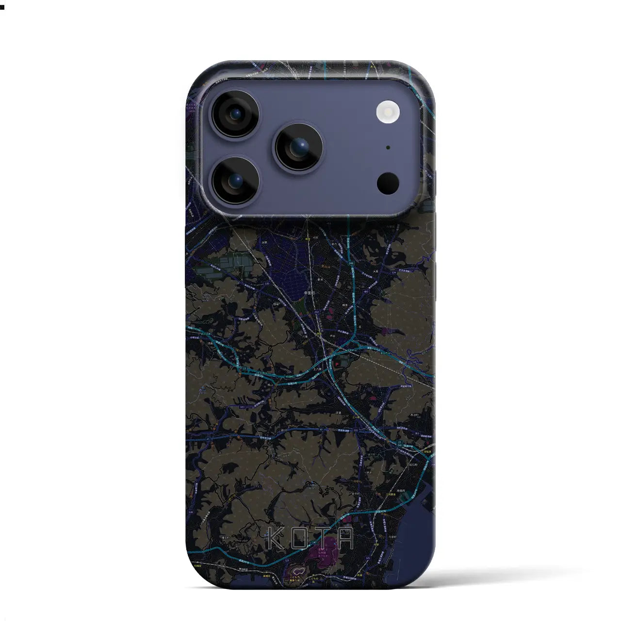 【幸田（愛知県）】地図柄iPhoneケース（バックカバータイプ）