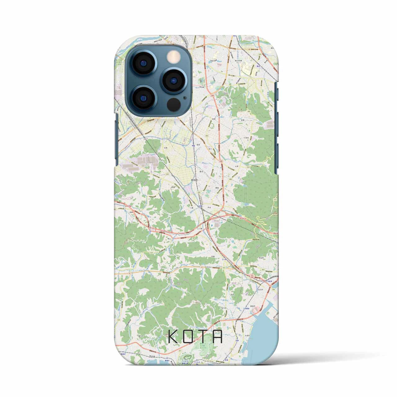 【幸田（愛知県）】地図柄iPhoneケース（バックカバータイプ）