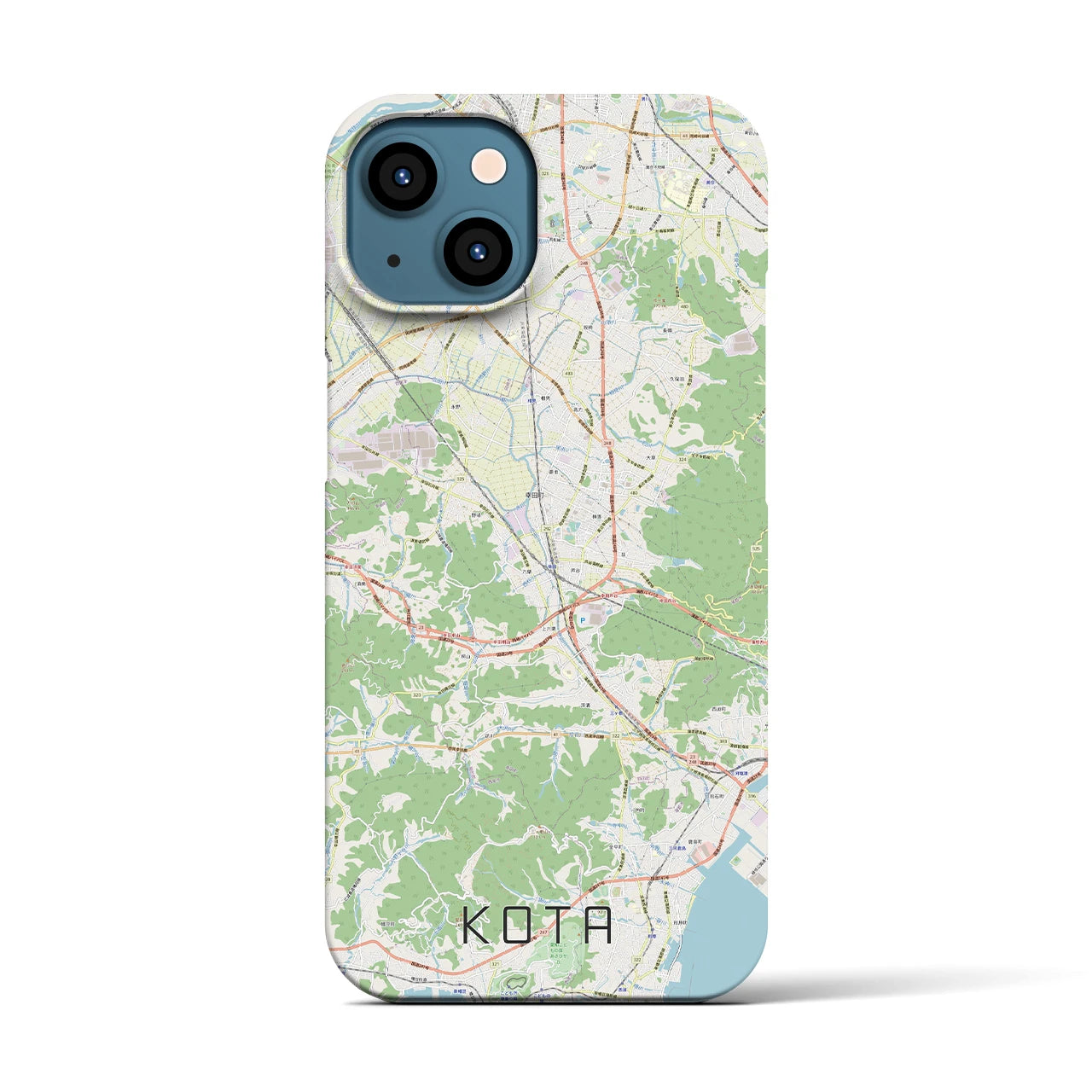 【幸田（愛知県）】地図柄iPhoneケース（バックカバータイプ）