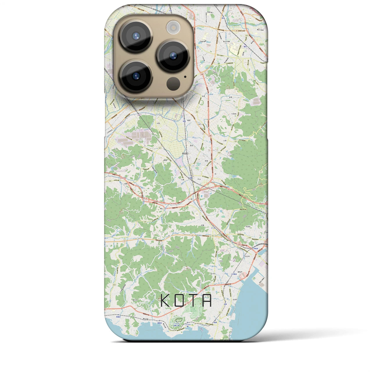 【幸田（愛知県）】地図柄iPhoneケース（バックカバータイプ）