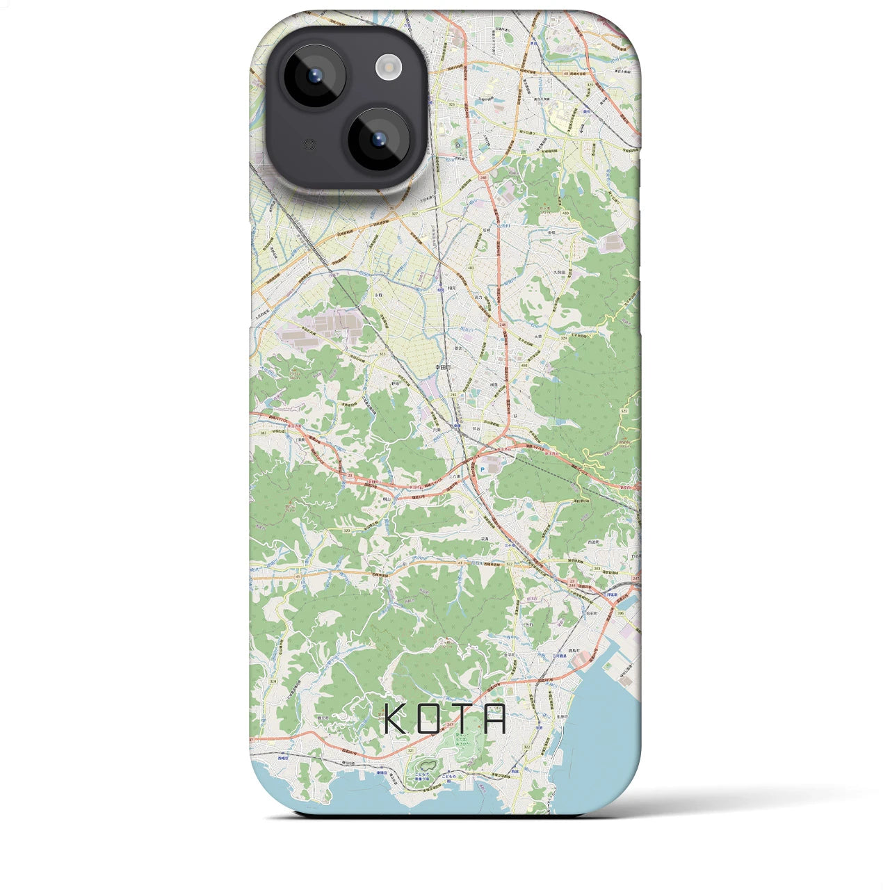 【幸田（愛知県）】地図柄iPhoneケース（バックカバータイプ）