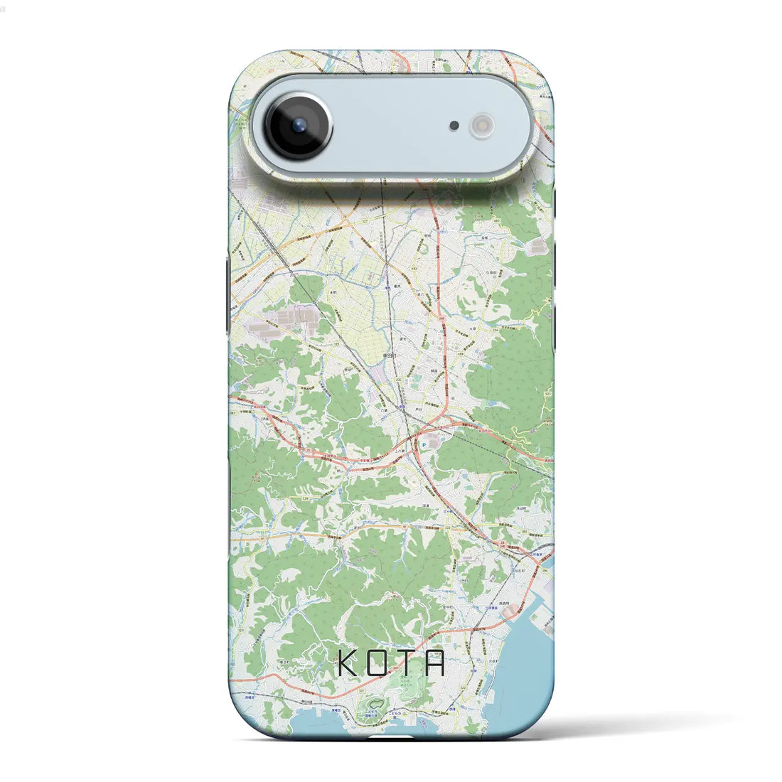 【幸田（愛知県）】地図柄iPhoneケース（バックカバータイプ）ナチュラル・iPhone 17 Pro Max 用