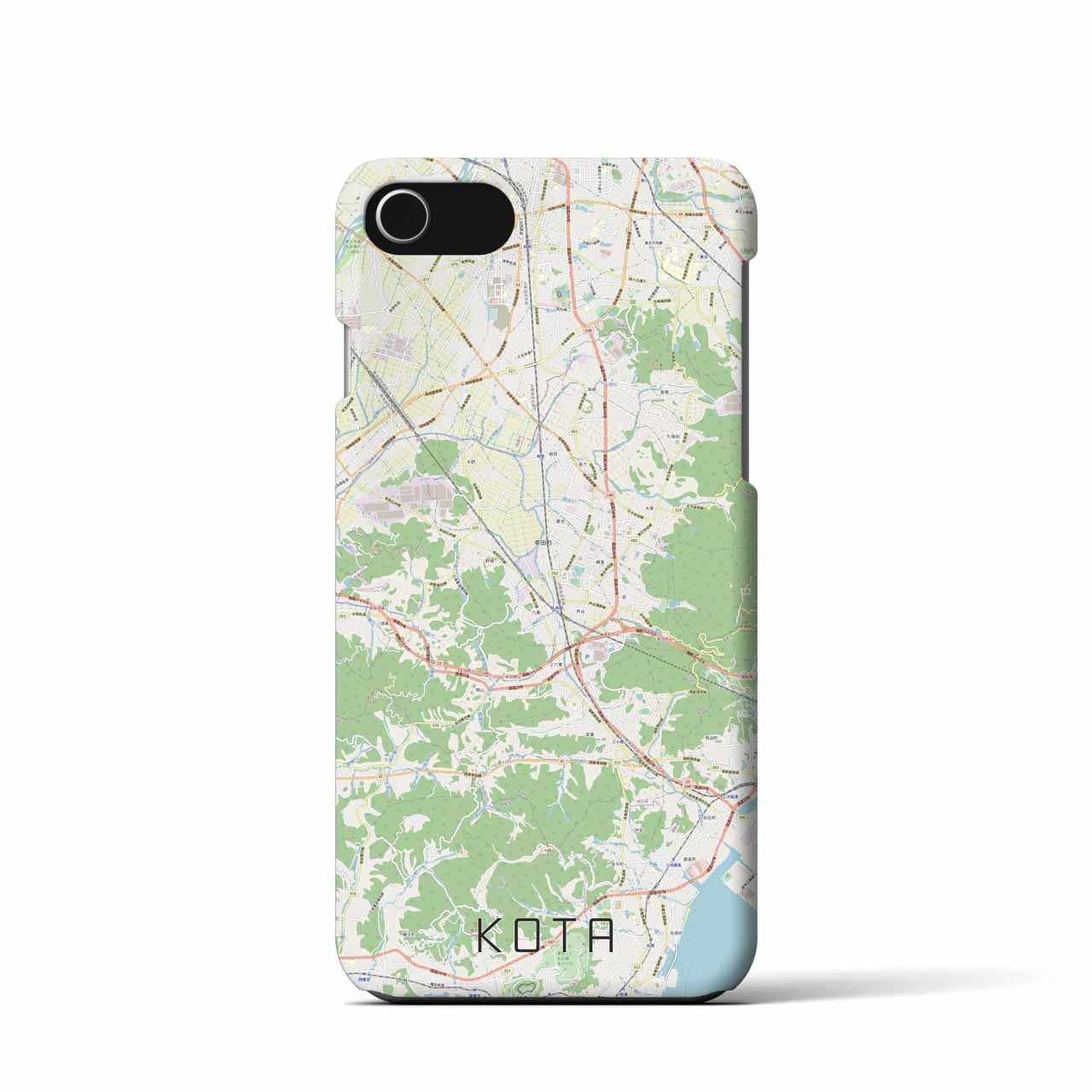 【幸田（愛知県）】地図柄iPhoneケース（バックカバータイプ）