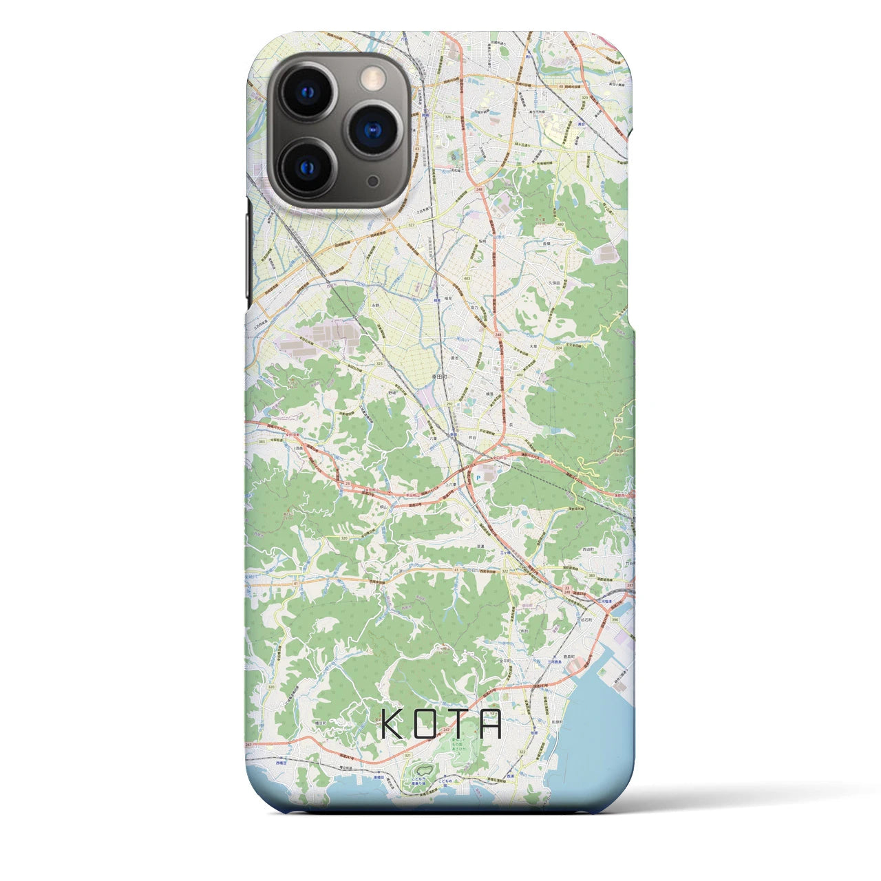 【幸田（愛知県）】地図柄iPhoneケース（バックカバータイプ）