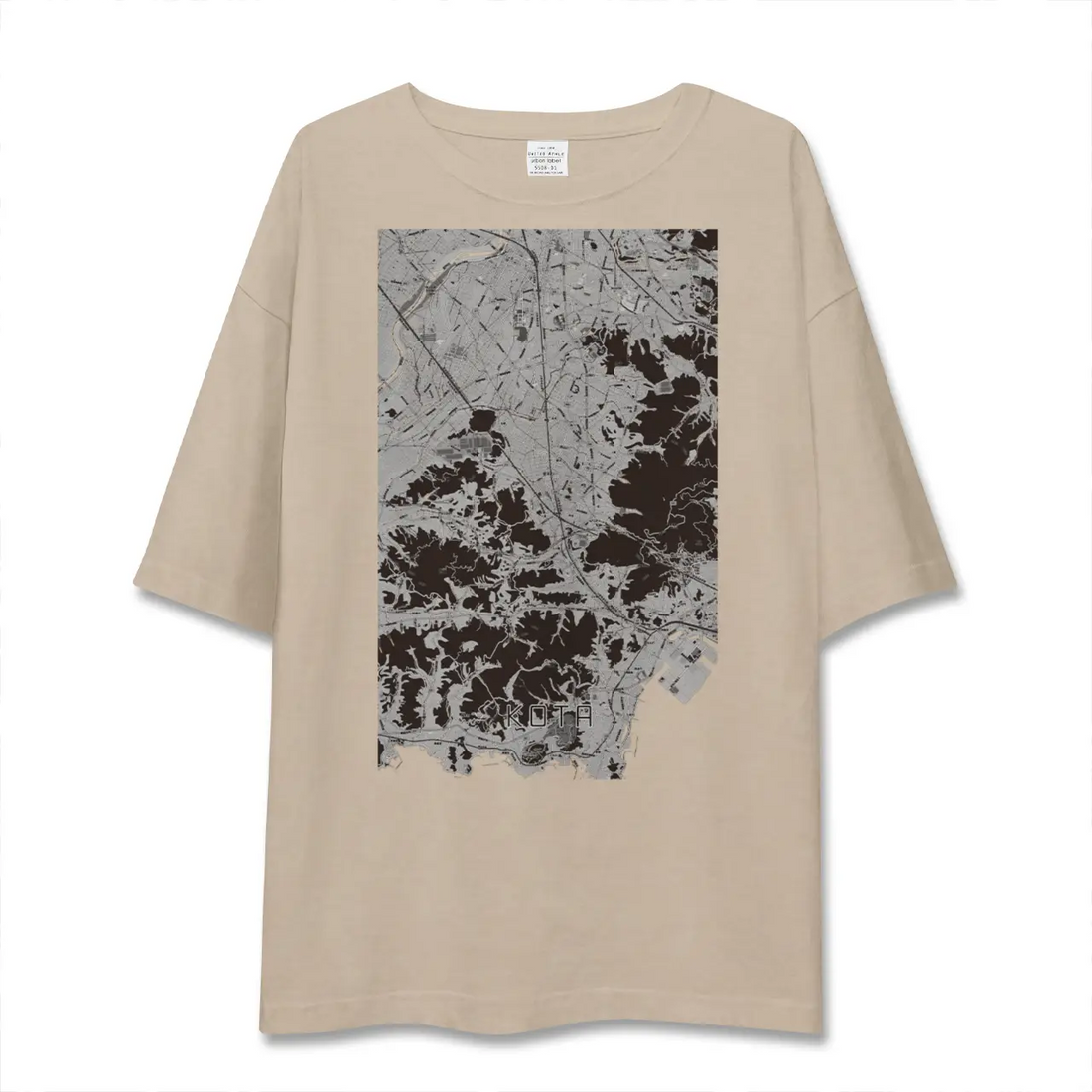 【幸田(愛知県)】地図柄ビッグシルエットTシャツ