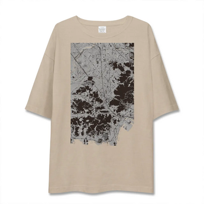 【幸田（愛知県）】地図柄ビッグシルエットTシャツ