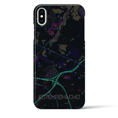 【犢橋町（千葉県）】地図柄iPhoneケース（バックカバータイプ）