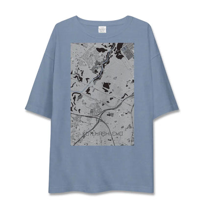 【犢橋町（千葉県）】地図柄ビッグシルエットTシャツ