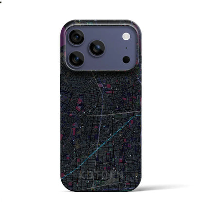 【甲東園（兵庫県）】地図柄iPhoneケース（バックカバータイプ）