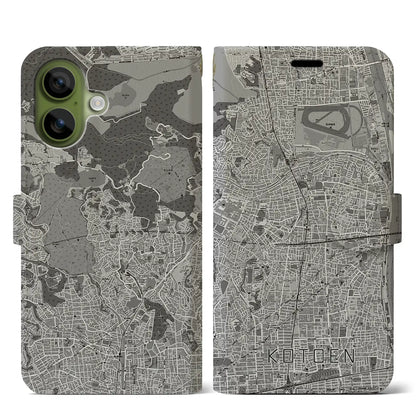 【甲東園（兵庫県）】地図柄iPhoneケース（手帳タイプ）