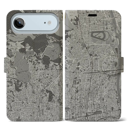 【甲東園（兵庫県）】地図柄iPhoneケース（手帳タイプ）