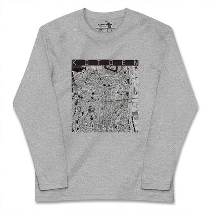 【甲東園（兵庫県）】地図柄ロングスリーブTシャツ