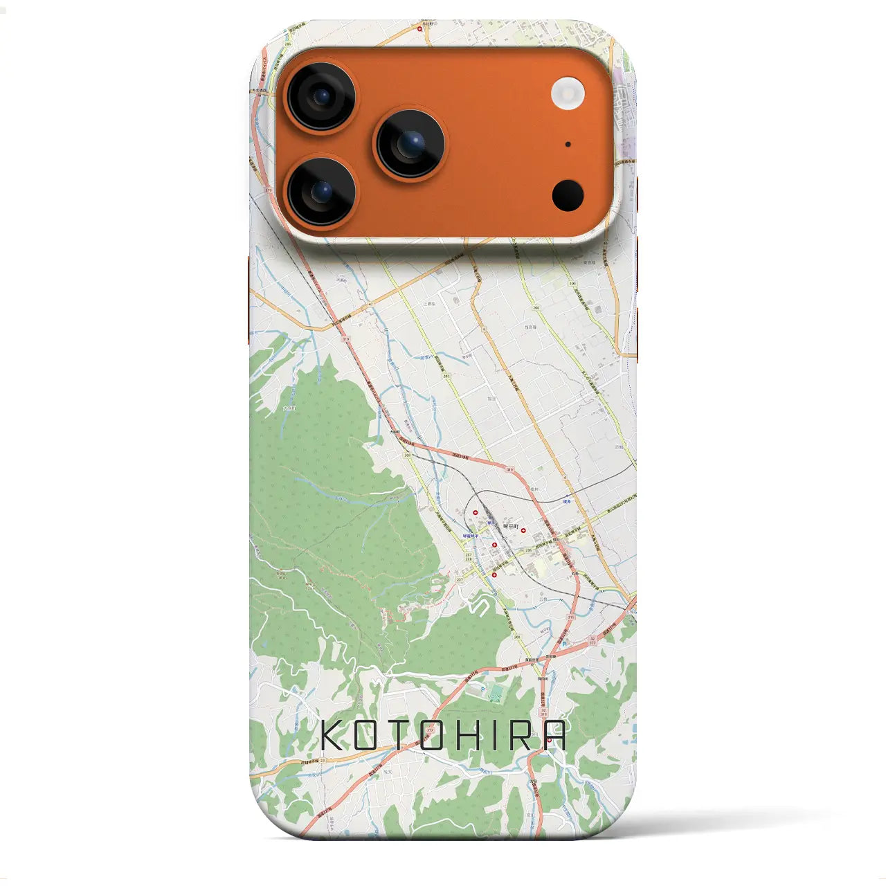 【琴平（香川県）】地図柄iPhoneケース（バックカバータイプ）