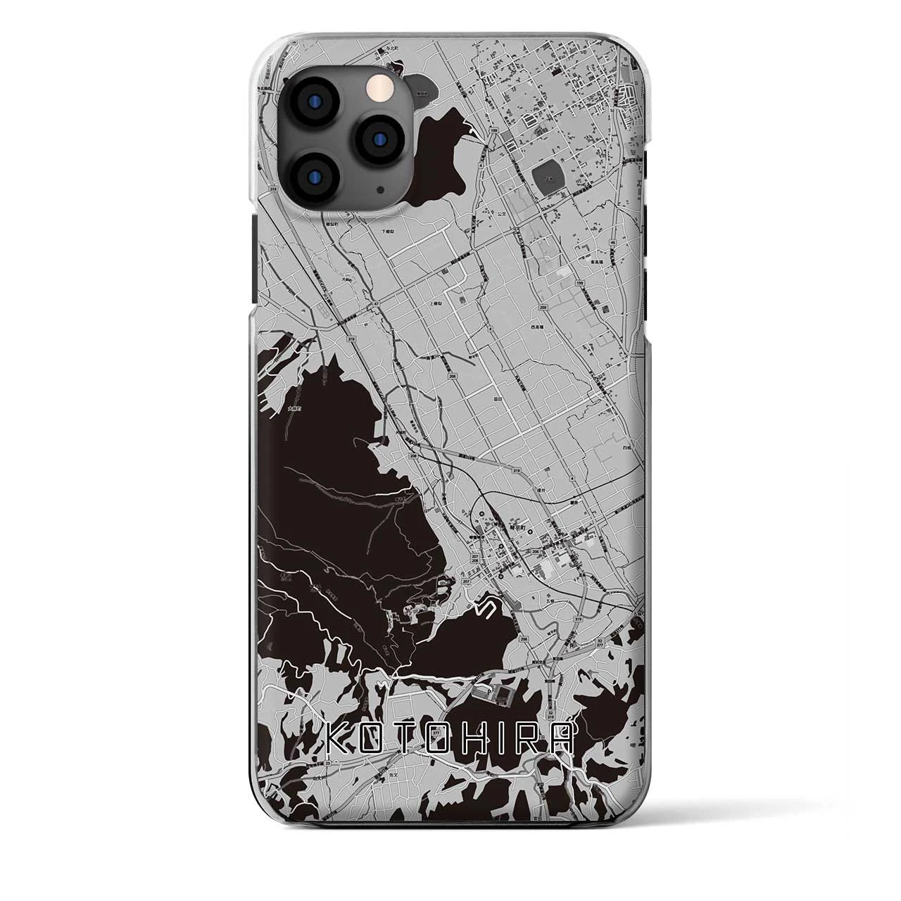 【琴平（香川県）】地図柄iPhoneケース（クリアタイプ）