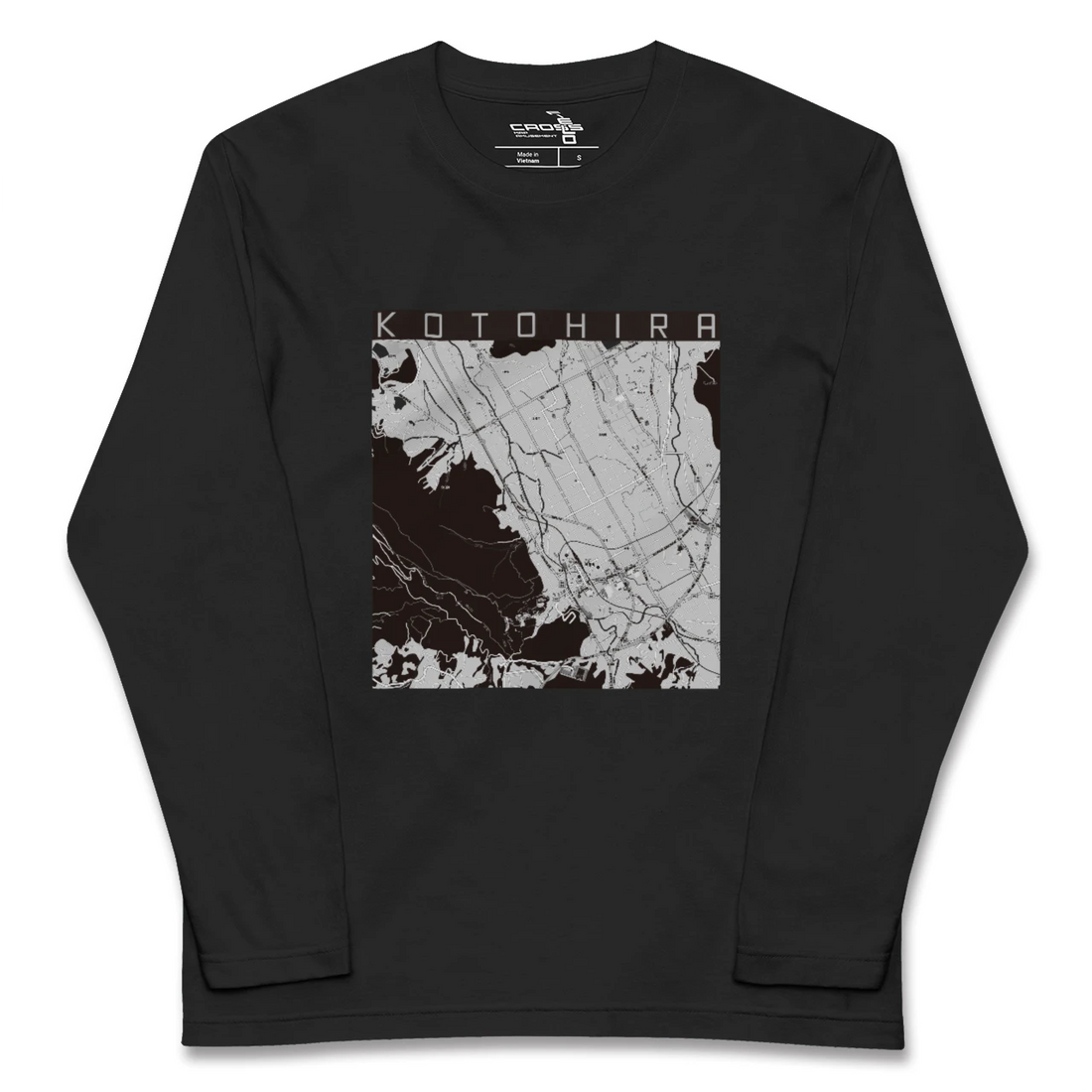 【琴平（香川県）】地図柄ロングスリーブTシャツ