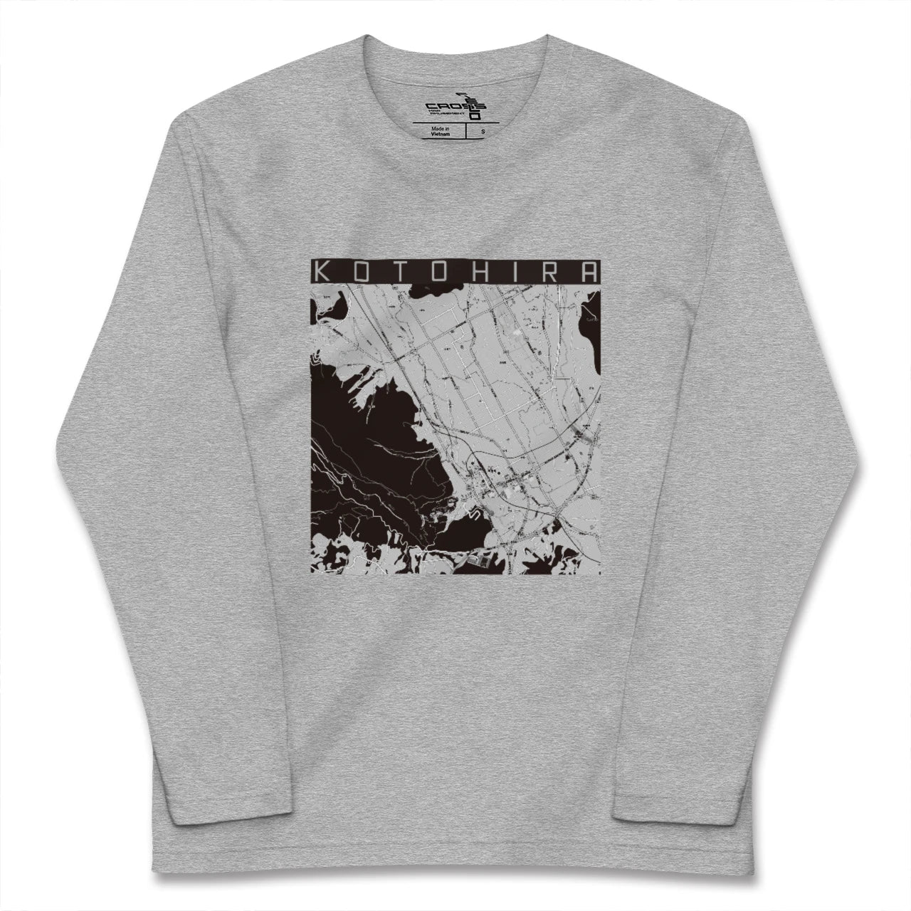 【琴平（香川県）】地図柄ロングスリーブTシャツ