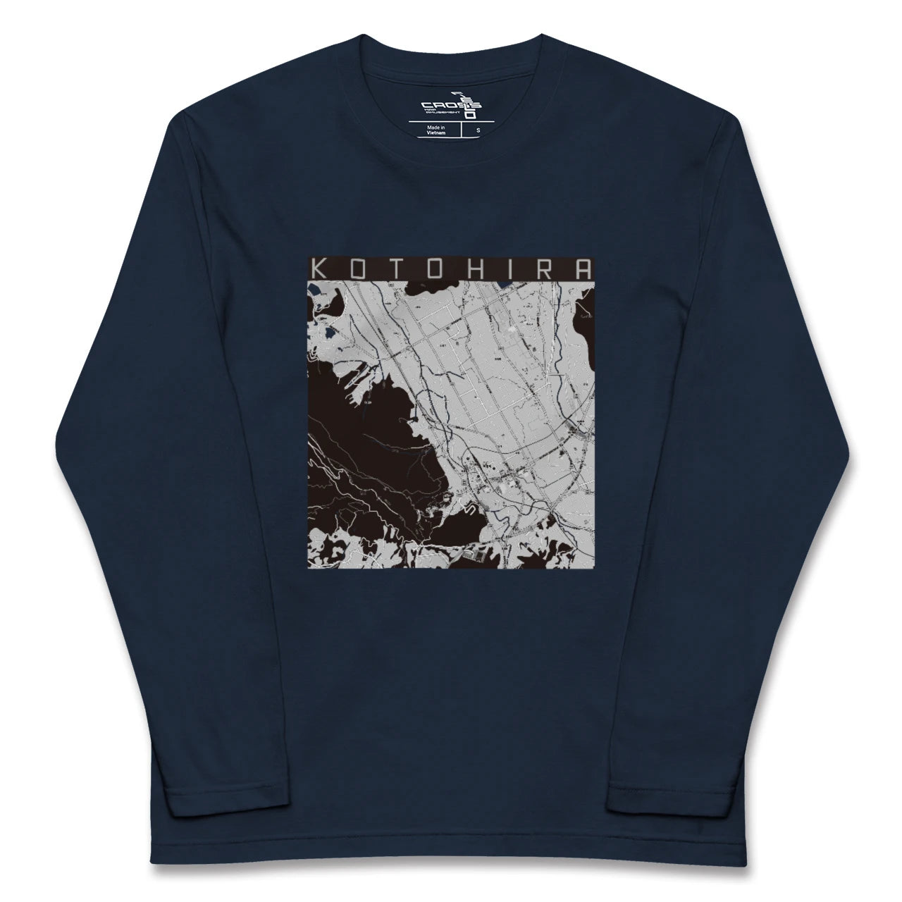 【琴平（香川県）】地図柄ロングスリーブTシャツ