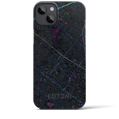 【琴似（北海道）】地図柄iPhoneケース（バックカバータイプ）