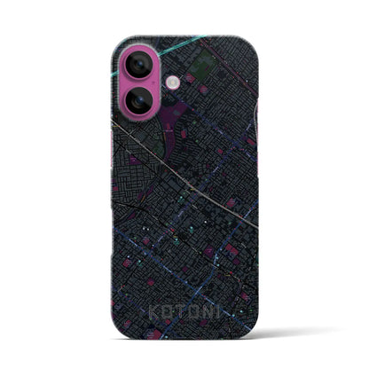 【琴似（北海道）】地図柄iPhoneケース（バックカバータイプ）