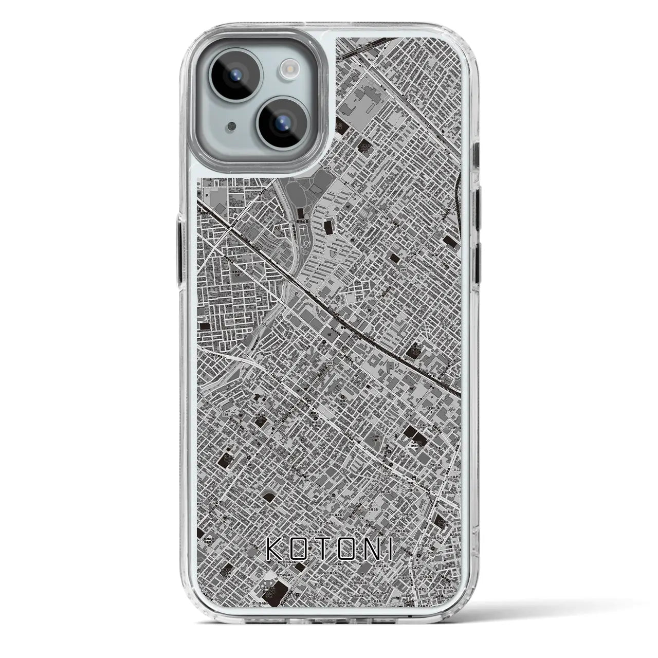 【琴似（北海道）】地図柄iPhoneケース（MagSafeタイプ）
