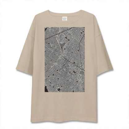 【琴似（北海道）】地図柄ビッグシルエットTシャツ