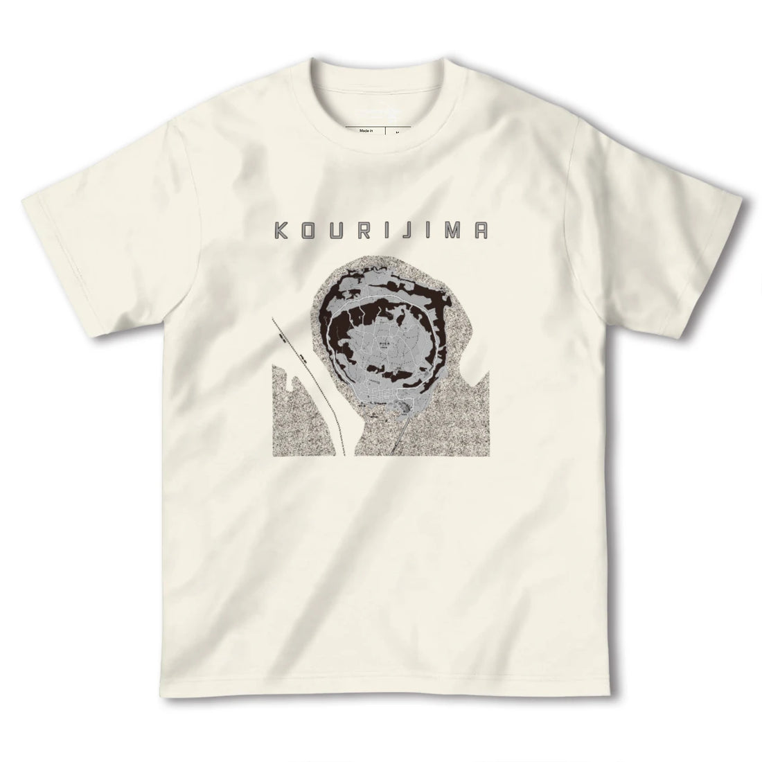 【古宇利島(沖縄県)】地図柄ヘビーウェイトTシャツ