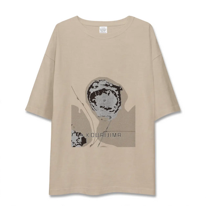 【古宇利島（沖縄県）】地図柄ビッグシルエットTシャツ
