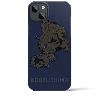 【神津島（東京都）】地図柄iPhoneケース（バックカバータイプ）