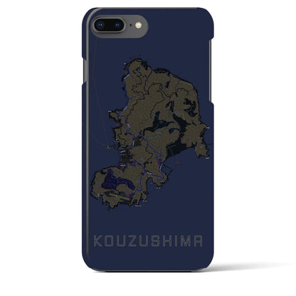 【神津島（東京都）】地図柄iPhoneケース（バックカバータイプ）