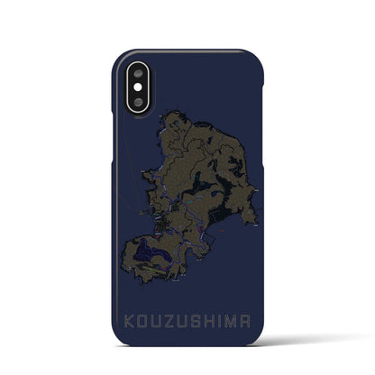 【神津島（東京都）】地図柄iPhoneケース（バックカバータイプ）