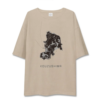 【神津島（東京都）】地図柄ビッグシルエットTシャツ