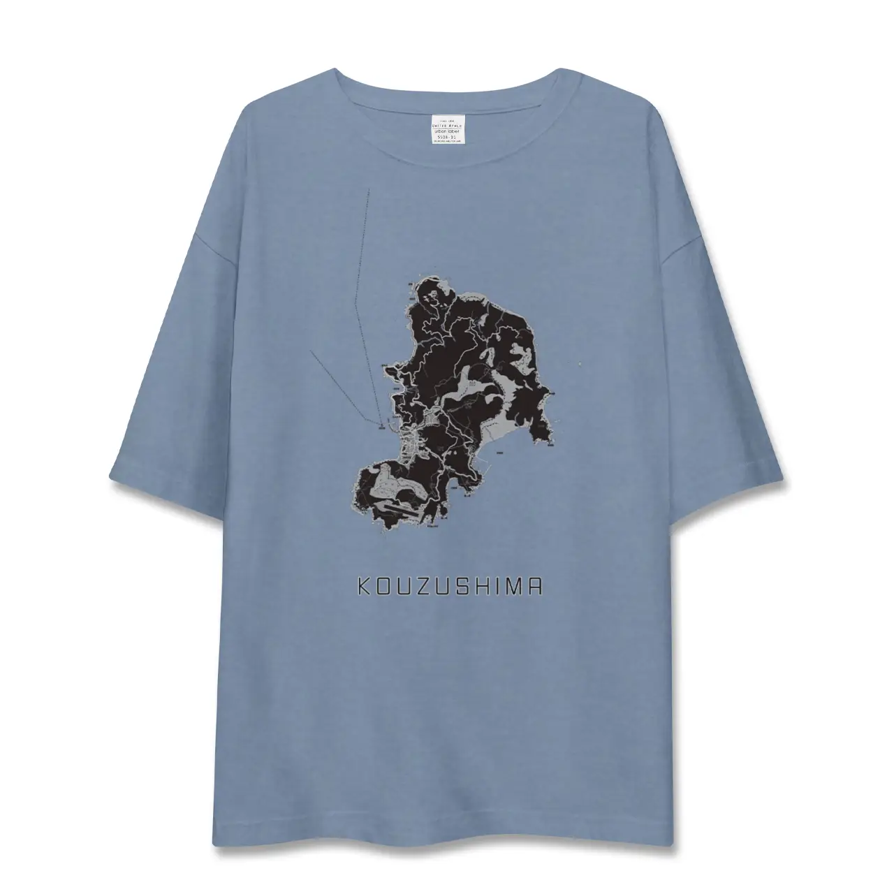 【神津島（東京都）】地図柄ビッグシルエットTシャツ