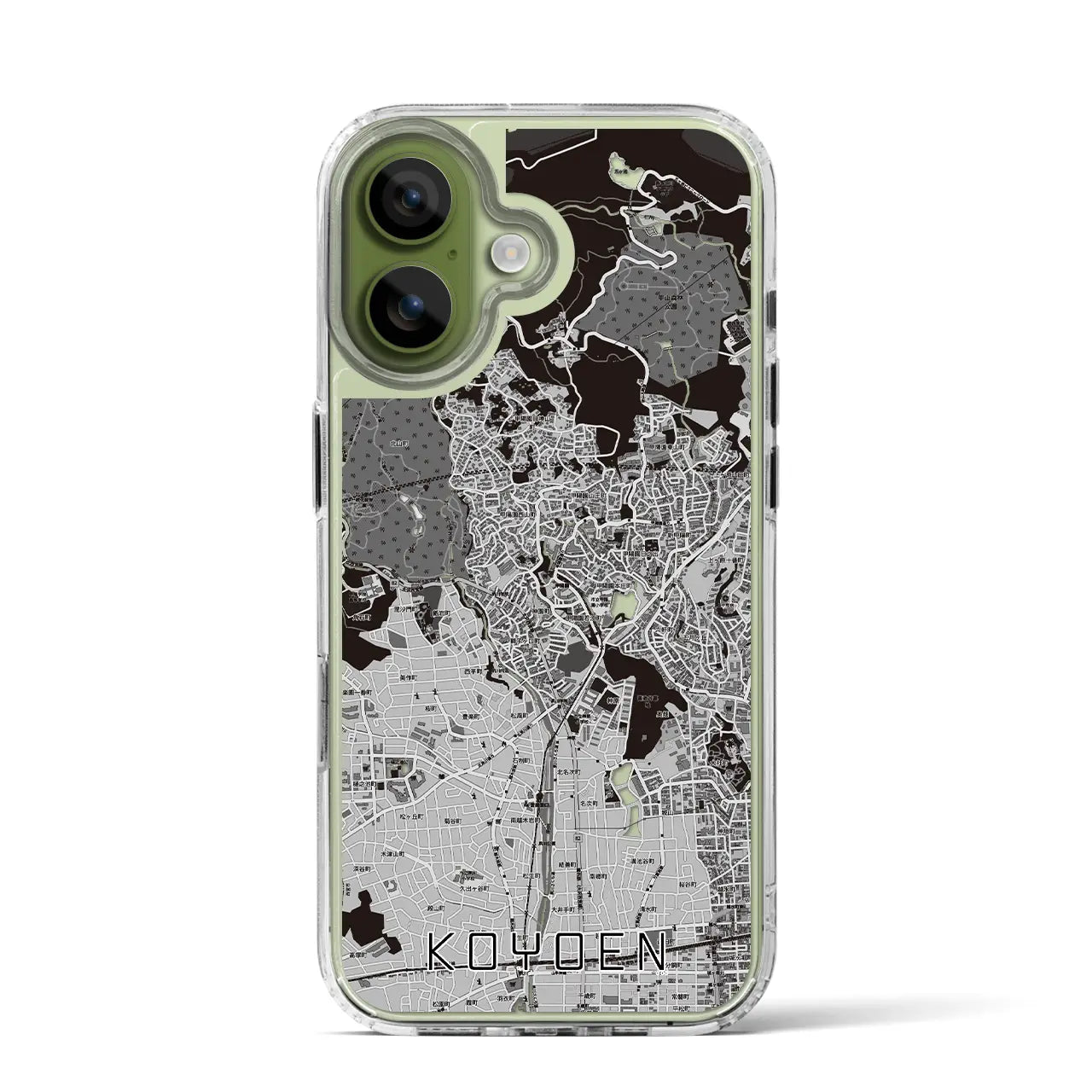 【甲陽園（兵庫県）】地図柄iPhoneケース（MagSafeタイプ）