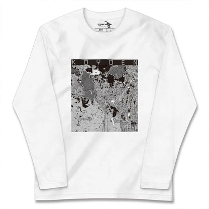 【甲陽園（兵庫県）】地図柄ロングスリーブTシャツ