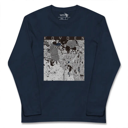 【甲陽園（兵庫県）】地図柄ロングスリーブTシャツ