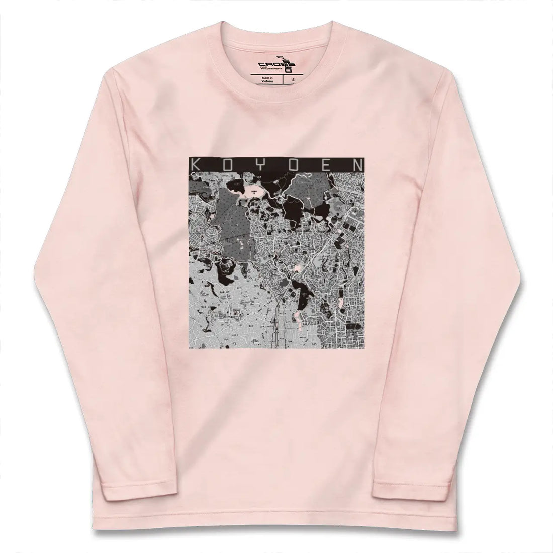 【甲陽園（兵庫県）】地図柄ロングスリーブTシャツ